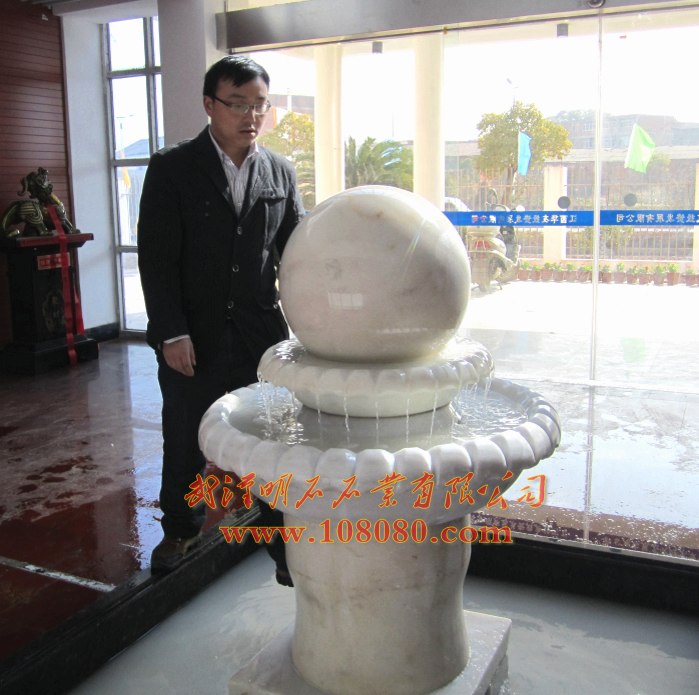 南昌漢白玉風水球